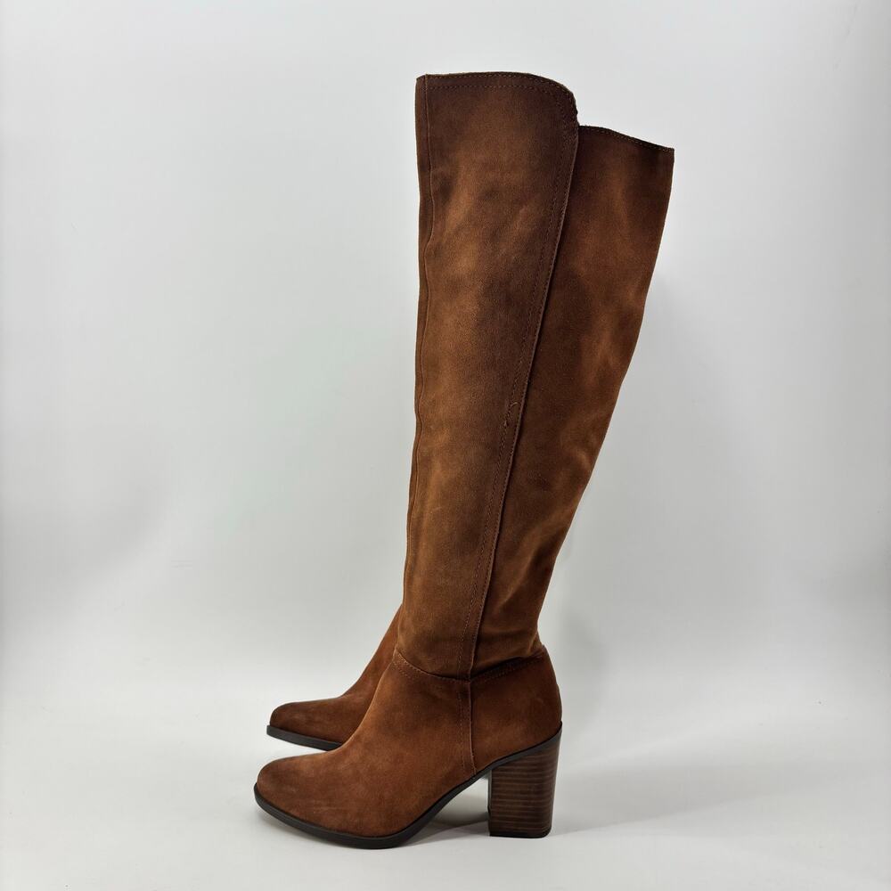 Naturalizer Kyrie Size 8 Knee High Brown Boots Leather Upper Womens - Picture 9 of 14